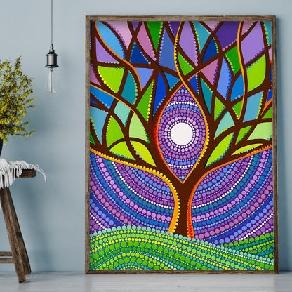 Life Tree - Special Shaped Drill Diamond Painting 30*40CM