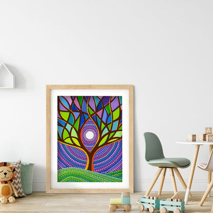 Life Tree - Special Shaped Drill Diamond Painting 30*40CM