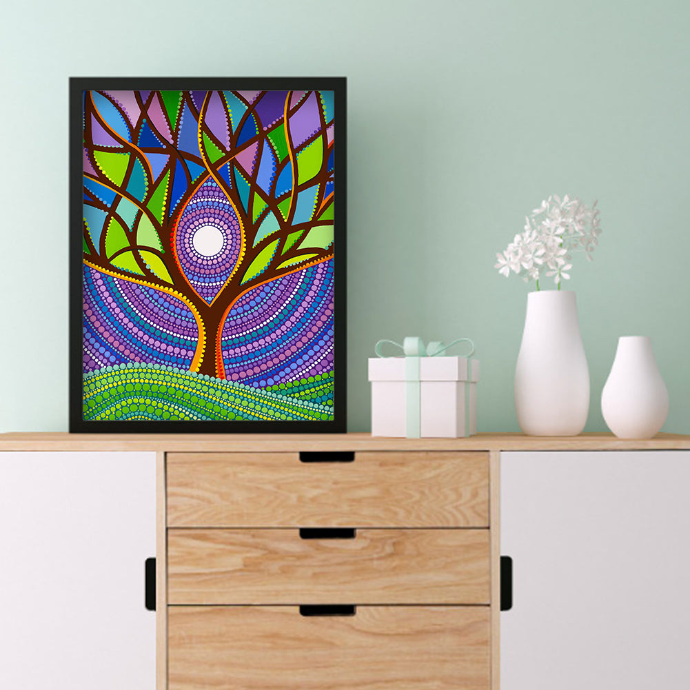 Life Tree - Special Shaped Drill Diamond Painting 30*40CM