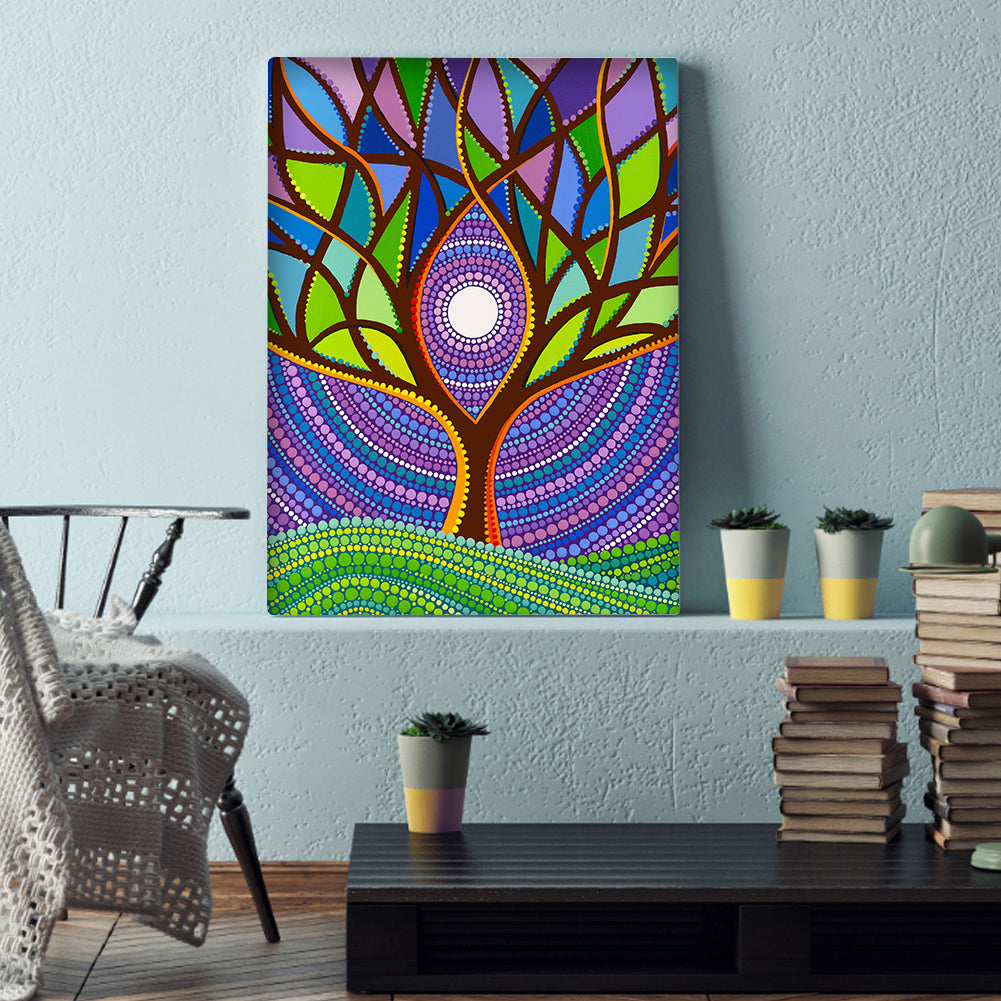 Life Tree - Special Shaped Drill Diamond Painting 30*40CM