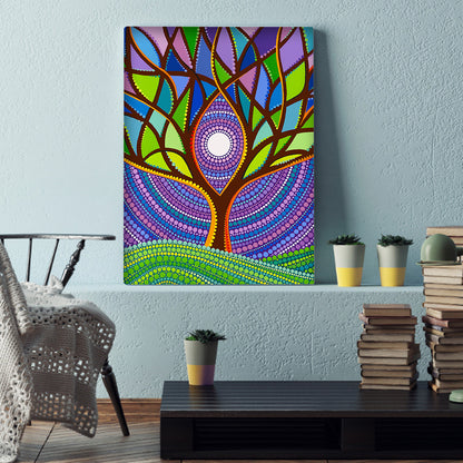 Life Tree - Special Shaped Drill Diamond Painting 30*40CM