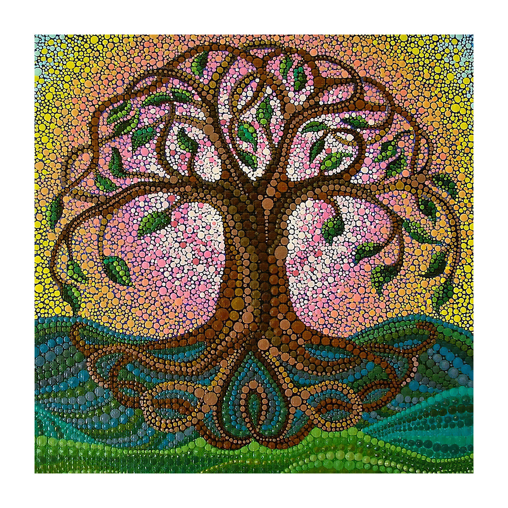 Life Tree - Special Shaped Drill Diamond Painting 30*30CM