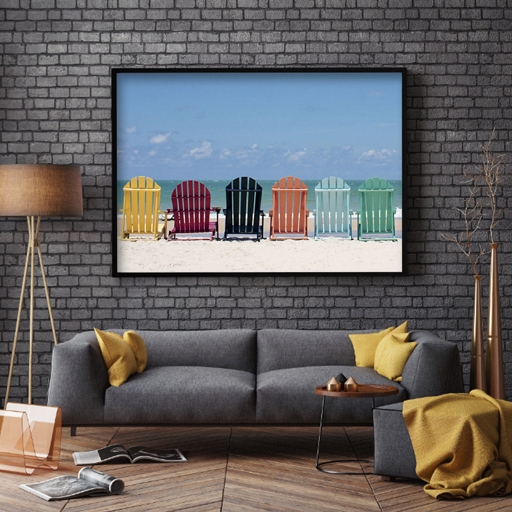 Sandy Beach - Full Round Drill Diamond Painting 40*30CM