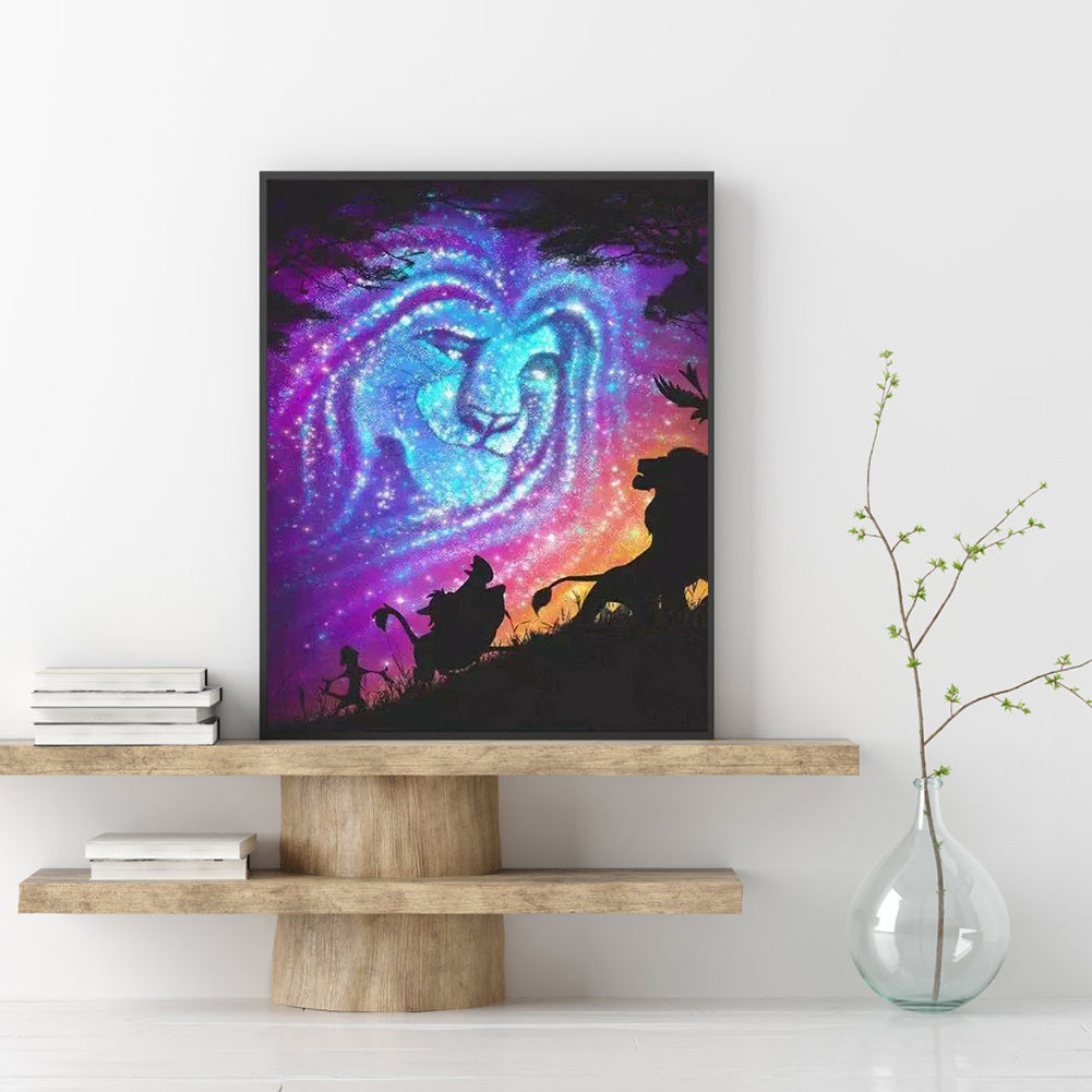 Lion - Full Round Drill Diamond Painting 30*40CM