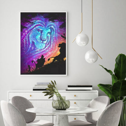 Lion - Full Round Drill Diamond Painting 30*40CM