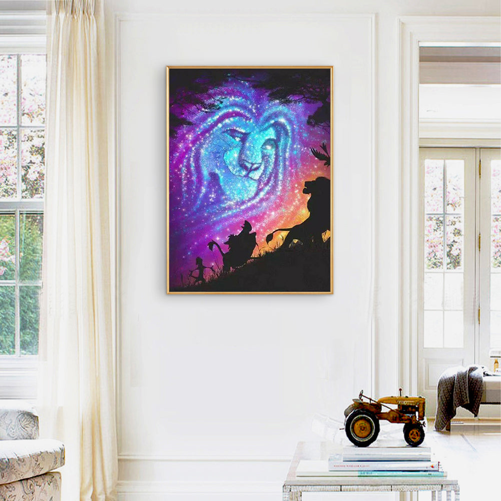 Lion - Full Round Drill Diamond Painting 30*40CM