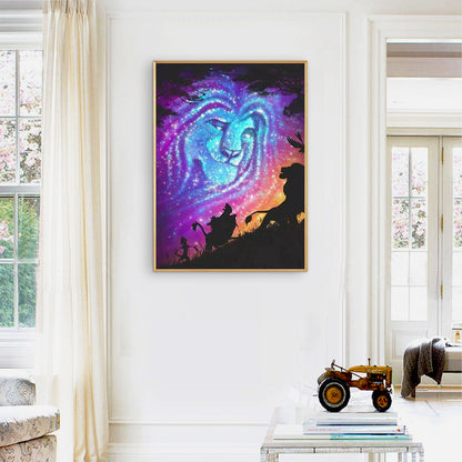 Lion - Full Round Drill Diamond Painting 30*40CM