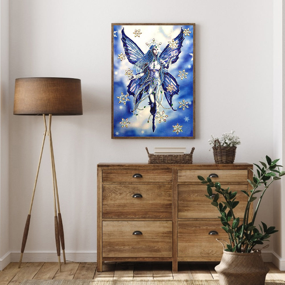 Wing Girl - Special Shaped Drill Diamond Painting 30*40CM