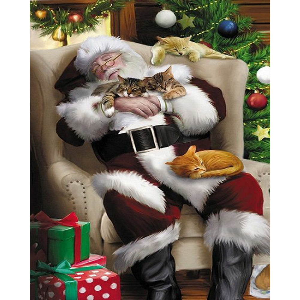 Santa Claus - Full Round Drill Diamond Painting 30*40CM