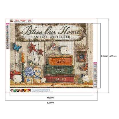 English - Full Round Drill Diamond Painting 50*40CM