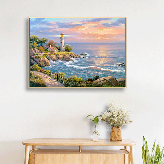 Seaside Scenery - Full Round Drill Diamond Painting 40*30CM