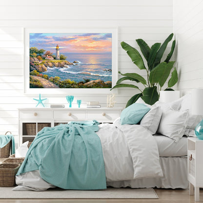 Seaside Scenery - Full Round Drill Diamond Painting 40*30CM