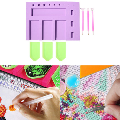 DIY Diamond Painting Tools Point Drill Pen Trays Dics Storage Box Racks