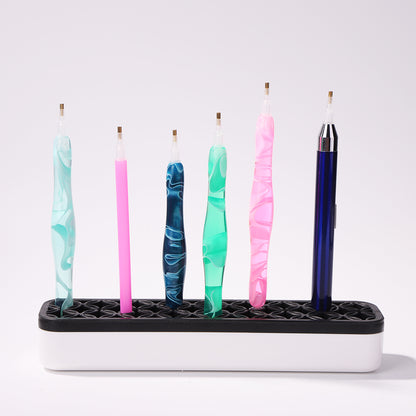 DIY 5D Diamond Painting Tool Point Drill Pen Holder Makeup Brush Storage