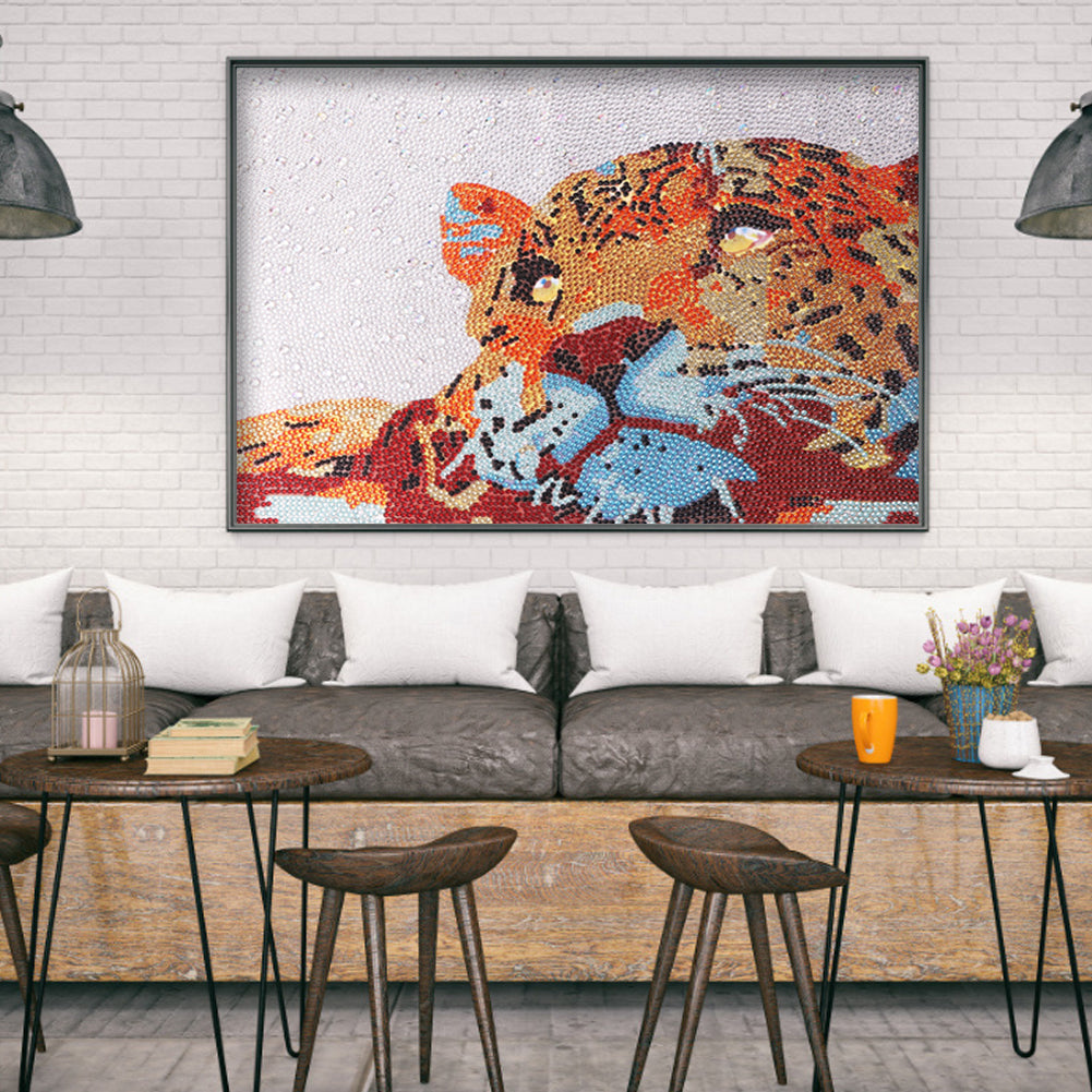 Leopard - Special Shaped Drill Diamond Painting 40*30CM