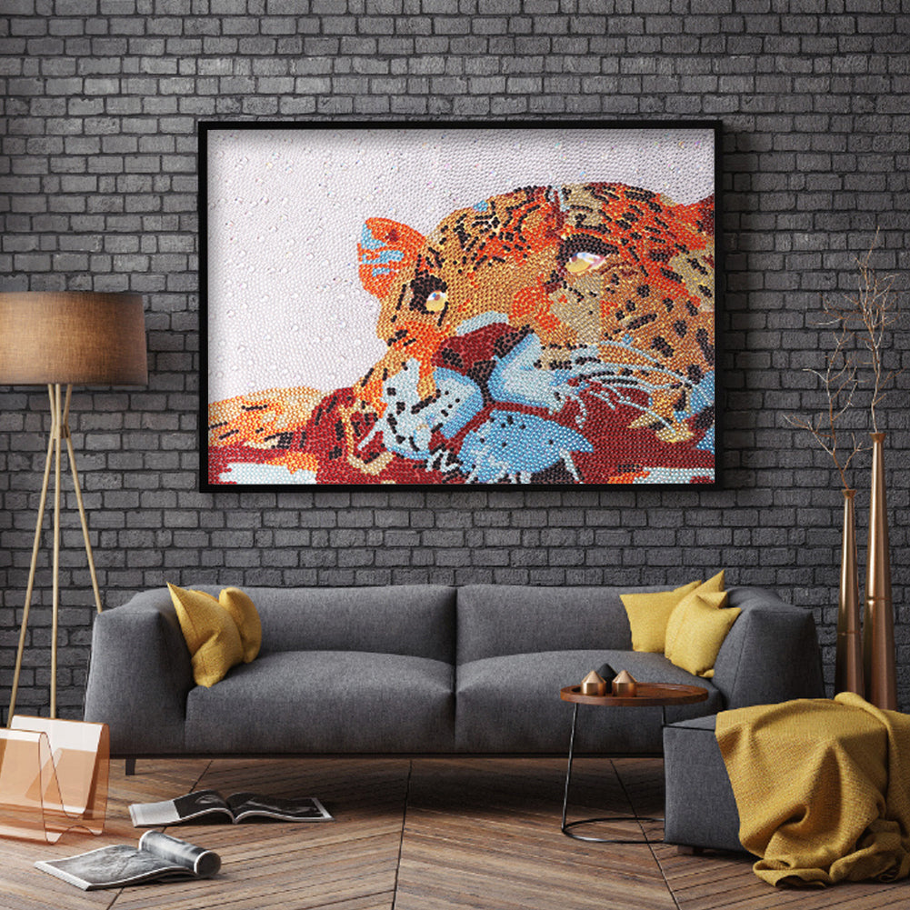 Leopard - Special Shaped Drill Diamond Painting 40*30CM