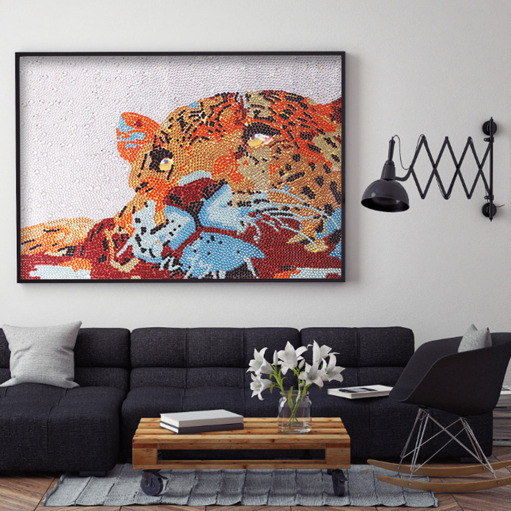 Leopard - Special Shaped Drill Diamond Painting 40*30CM