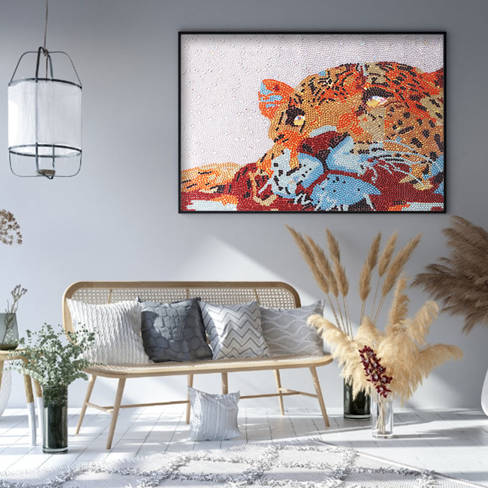 Leopard - Special Shaped Drill Diamond Painting 40*30CM