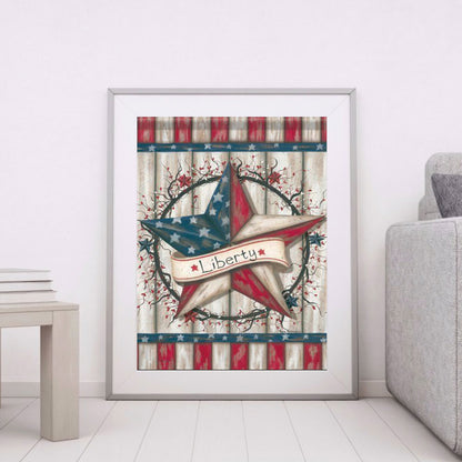 American Pentagram - Full Round Drill Diamond Painting 30*40CM