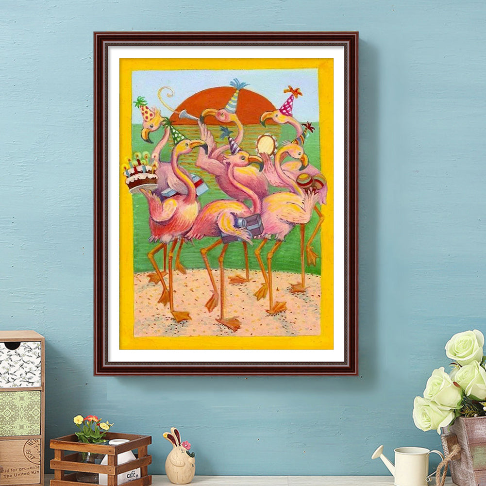 Flamingo - Full Round Drill Diamond Painting 40*50CM