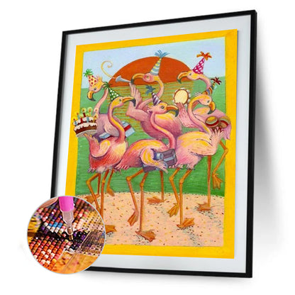 Flamingo - Full Round Drill Diamond Painting 40*50CM