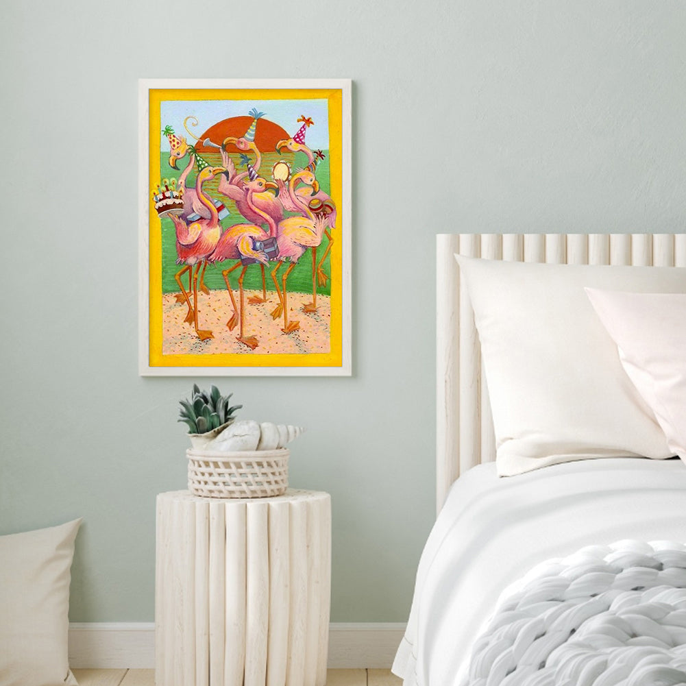 Flamingo - Full Round Drill Diamond Painting 40*50CM