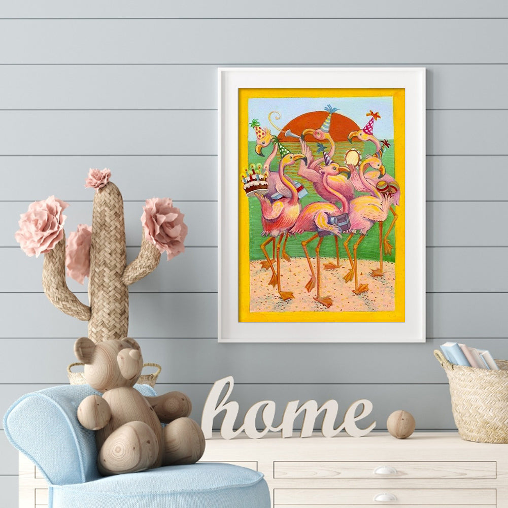 Flamingo - Full Round Drill Diamond Painting 40*50CM