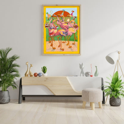 Flamingo - Full Round Drill Diamond Painting 40*50CM