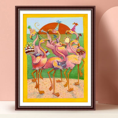 Flamingo - Full Round Drill Diamond Painting 40*50CM