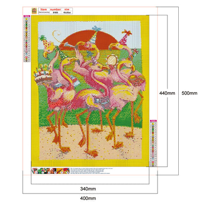 Flamingo - Full Round Drill Diamond Painting 40*50CM
