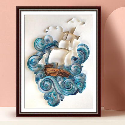 Paper Quilling - Full Round Drill Diamond Painting 30*40CM
