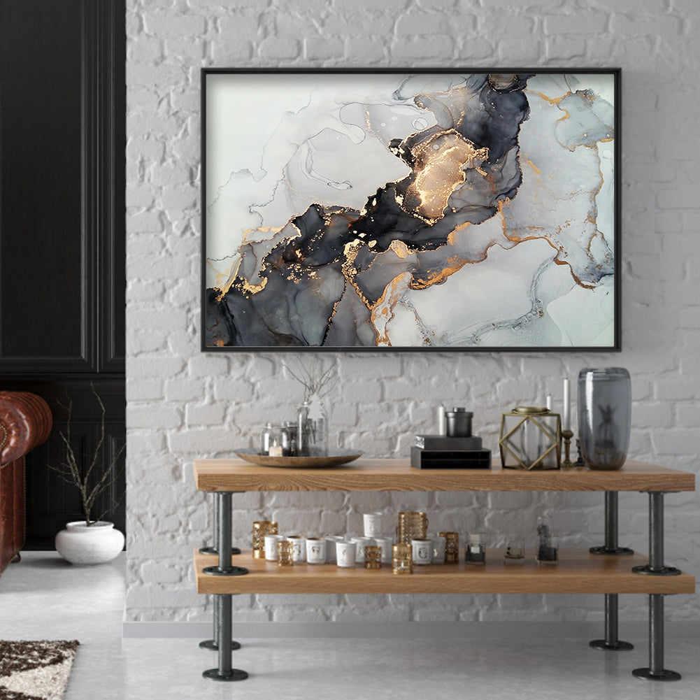 Gold leaf - Full Round Drill Diamond Painting 40*30CM