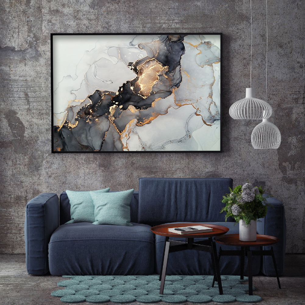 Gold leaf - Full Round Drill Diamond Painting 40*30CM
