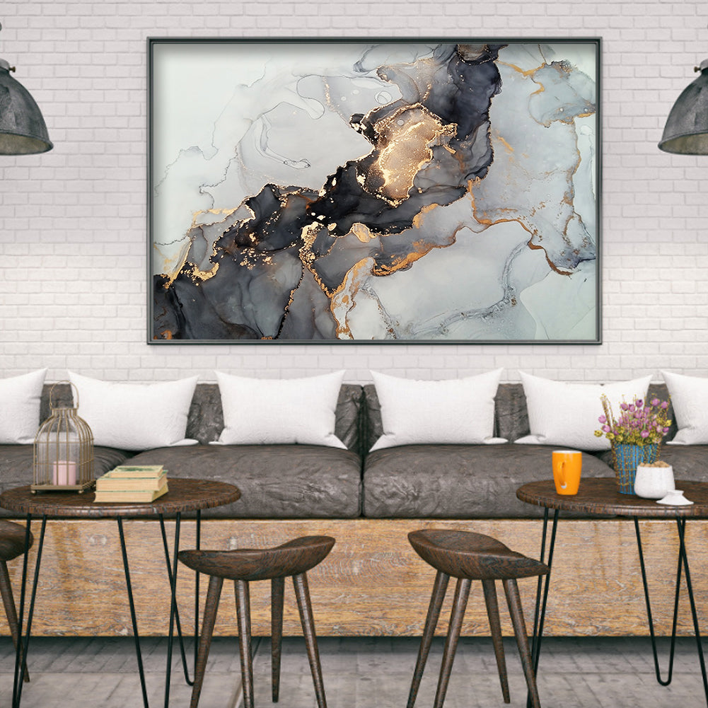Gold leaf - Full Round Drill Diamond Painting 40*30CM
