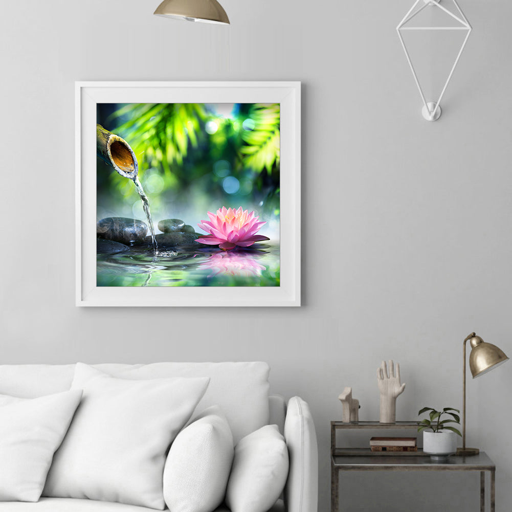 Lotus - Full Round Drill Diamond Painting 30*30CM