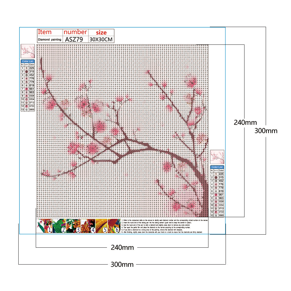 Cherry - Full Round Drill Diamond Painting 30*30CM