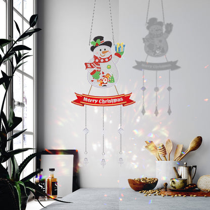 DIY Crystal Prism Teardrop Pendant Diamond Painting Kit Hanging Wind Chime