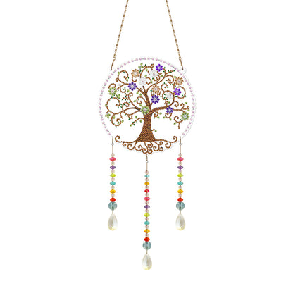 DIY Crystal Prism Teardrop Pendant Diamond Painting Kit Hanging Wind Chime