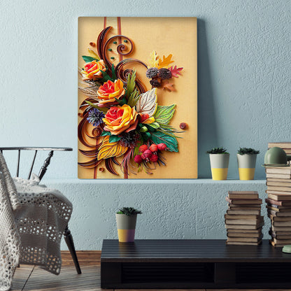 Paper Quilling - Full Round Drill Diamond Painting 30*40CM