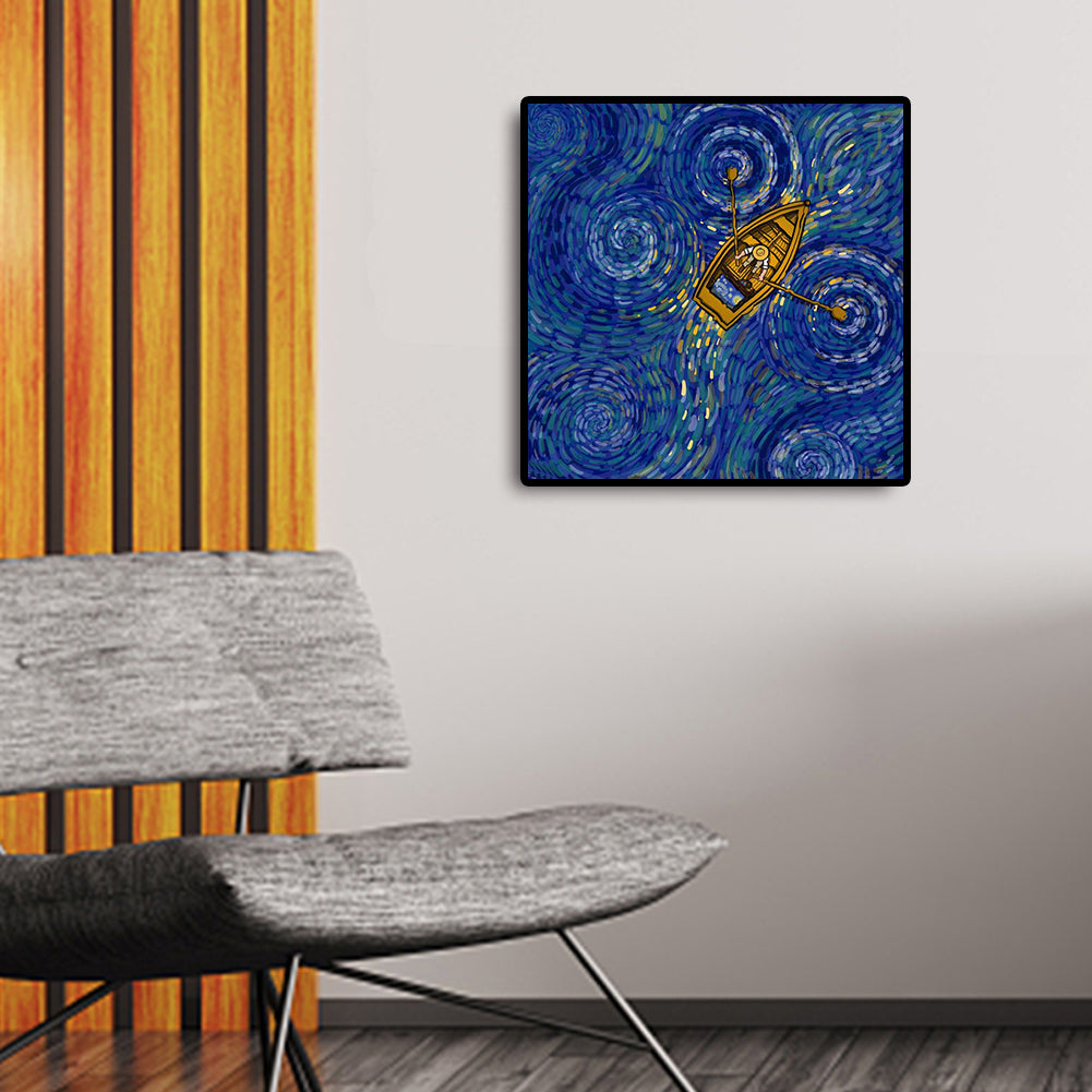 Star Lake - Full Round Drill Diamond Painting 40*40CM