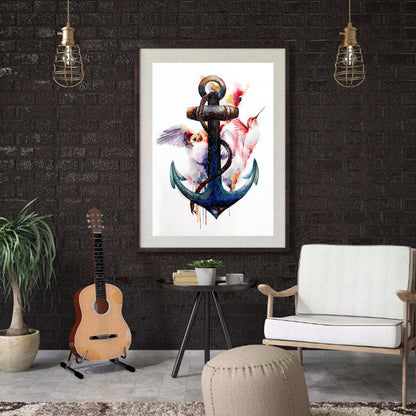 Ship Anchor - Full Round Drill Diamond Painting 30*40CM