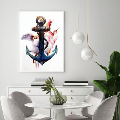 Ship Anchor - Full Round Drill Diamond Painting 30*40CM