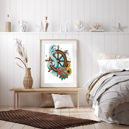 Boat - Full Round Drill Diamond Painting 30*40CM