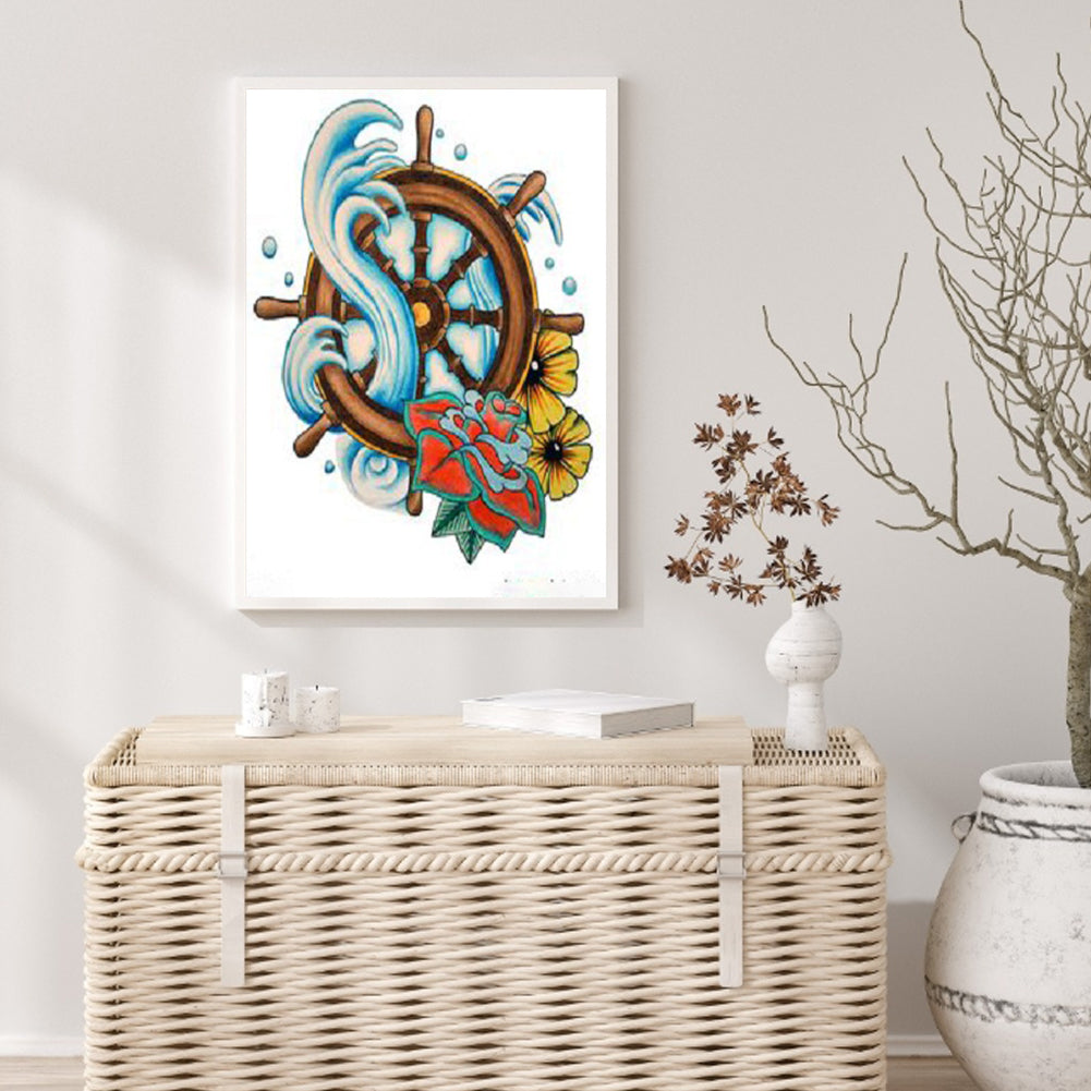 Boat - Full Round Drill Diamond Painting 30*40CM