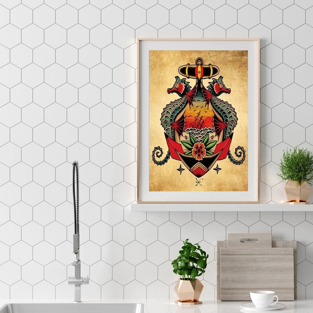 Boat - Full Round Drill Diamond Painting 30*40CM
