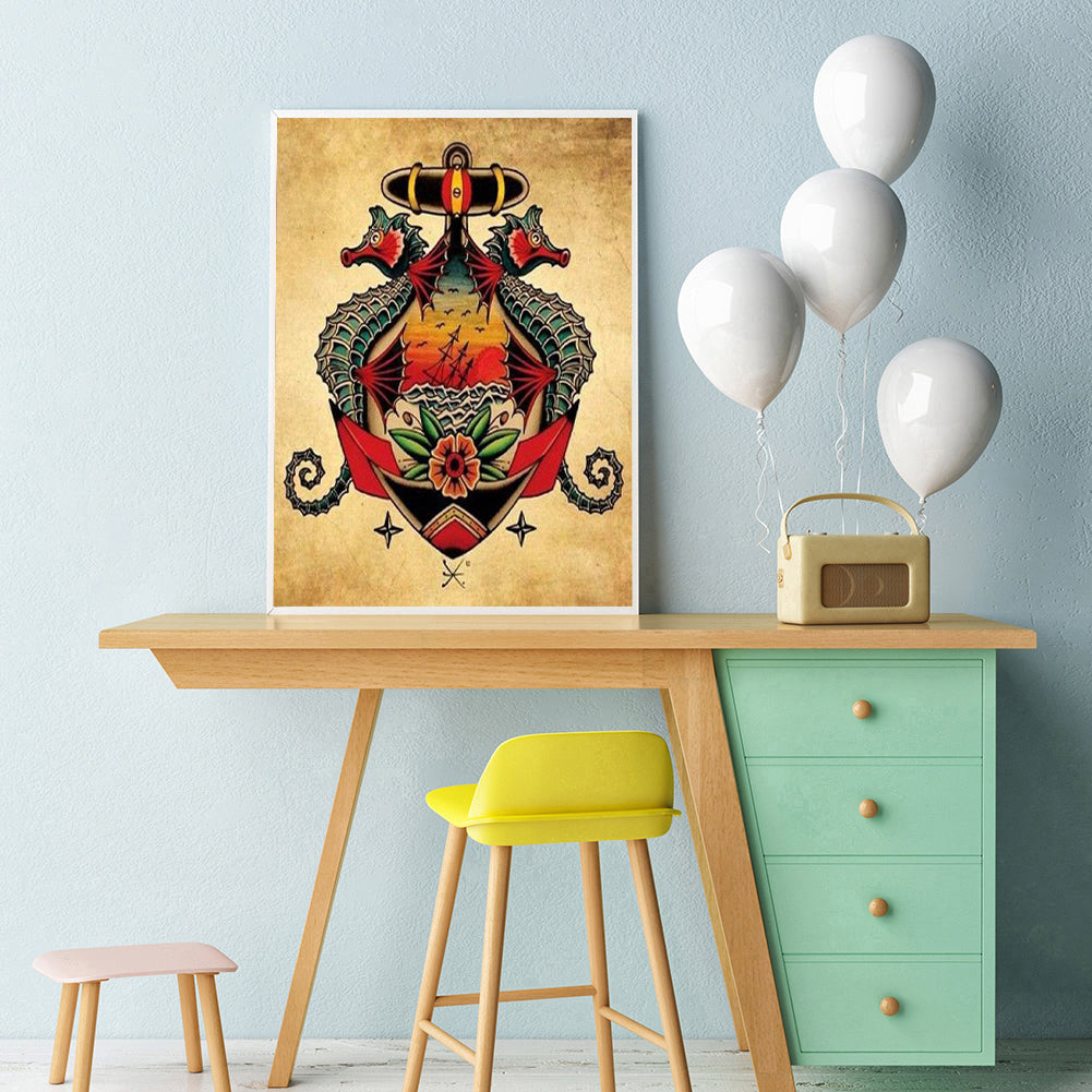 Boat - Full Round Drill Diamond Painting 30*40CM