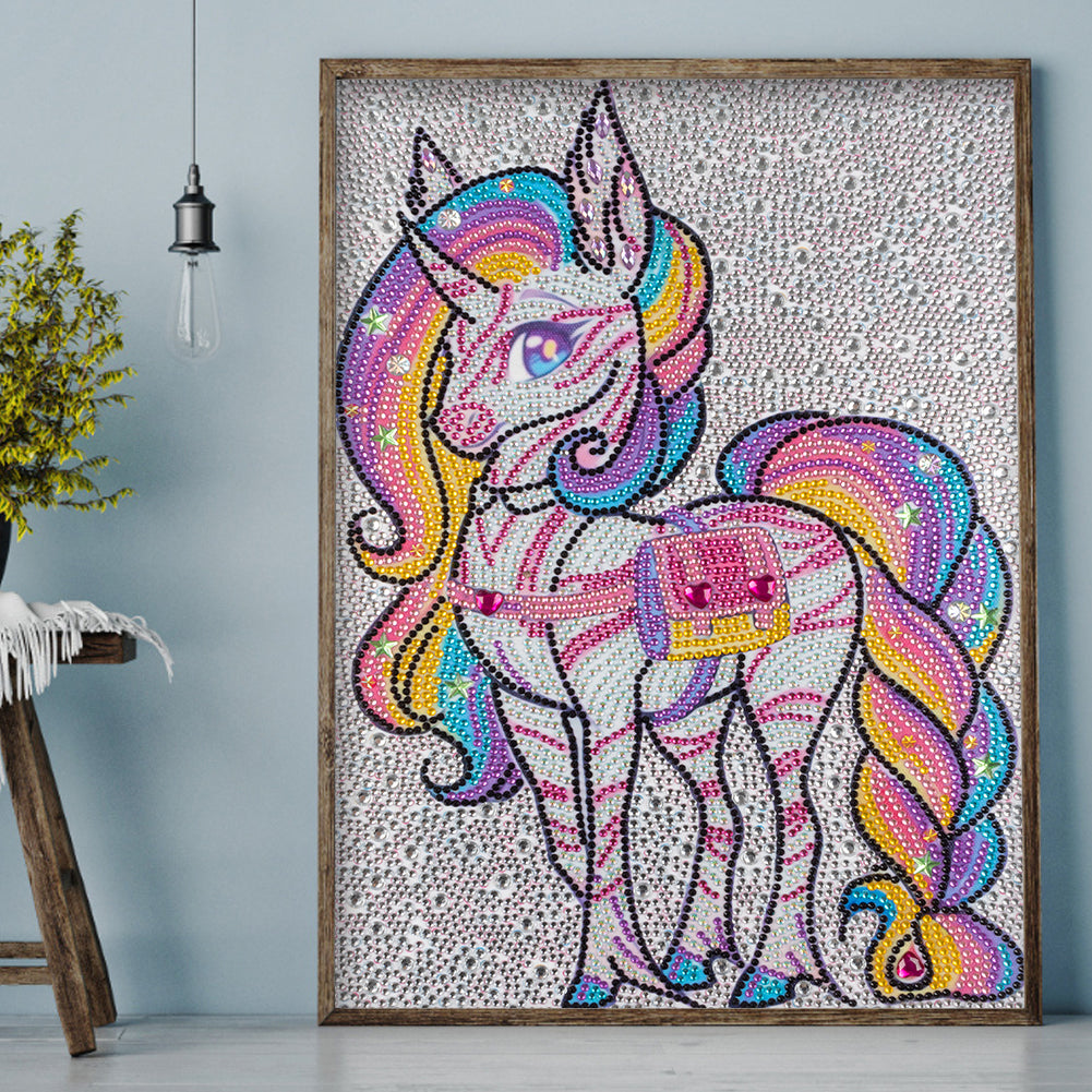 Unicorn - Special Shaped Drill Diamond Painting 30*40CM