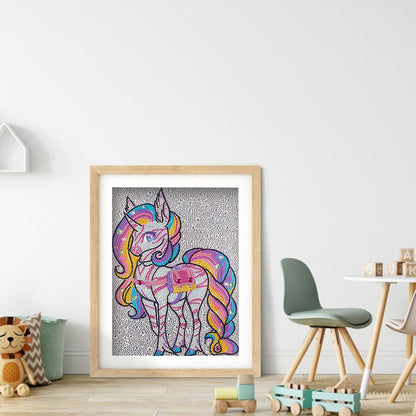 Unicorn - Special Shaped Drill Diamond Painting 30*40CM