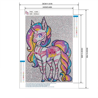 Unicorn - Special Shaped Drill Diamond Painting 30*40CM