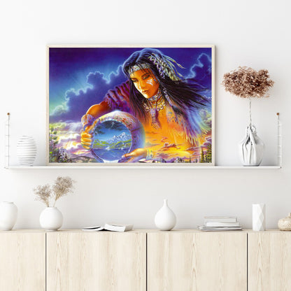 Goddess - Full Round Drill Diamond Painting 40*30CM